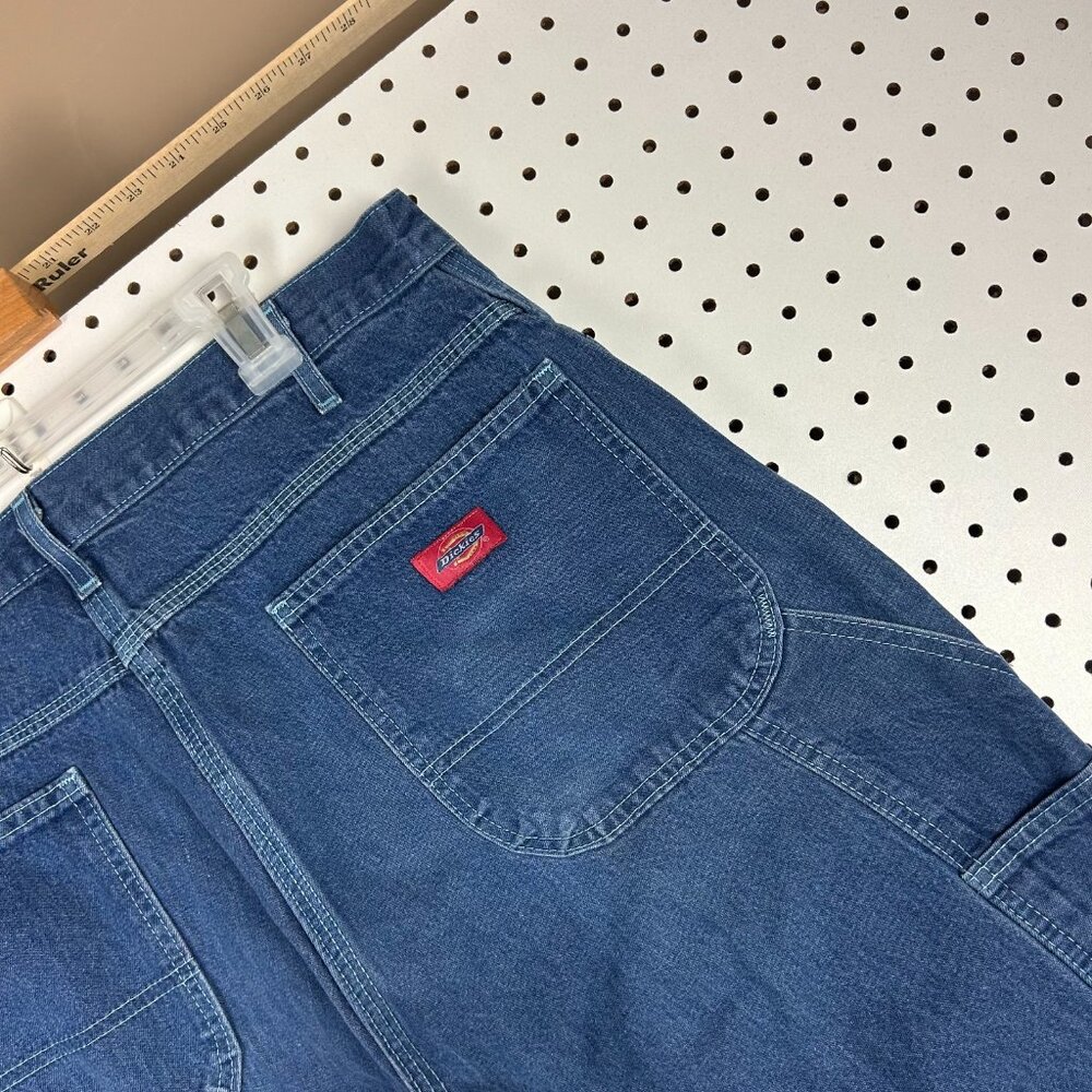 Dickies Carpenter Pants Jeans Size 36x34 Work Wear Blue Hammer Y2K 90s Skate - Picture 3 of 8